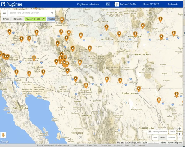 Rivian R1T R1S Electrify America PlugShare Trends by Region: Sept 1 Update 1716912358762-lm