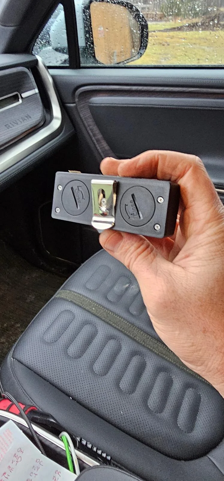 Rivian R1T R1S Fog lights installed near on the lower grill area? 20231210_151608