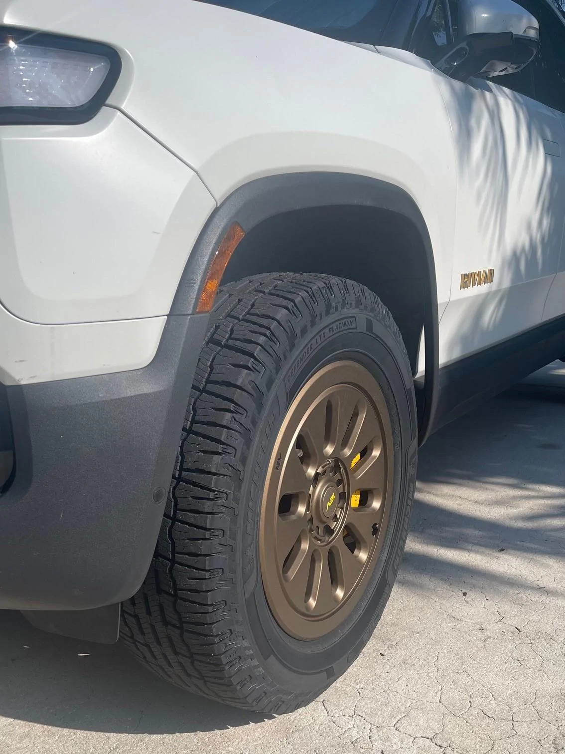 Rivian R1T R1S Michelin Defender LTX Platinum tires review update! IMG_9267