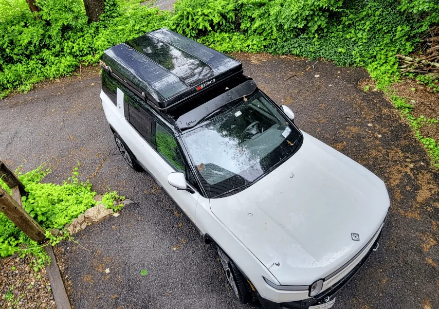 Rivian R1T R1S NY to Vermont camping trip with Prinsu Rack + iKamper 1717080942810-ac