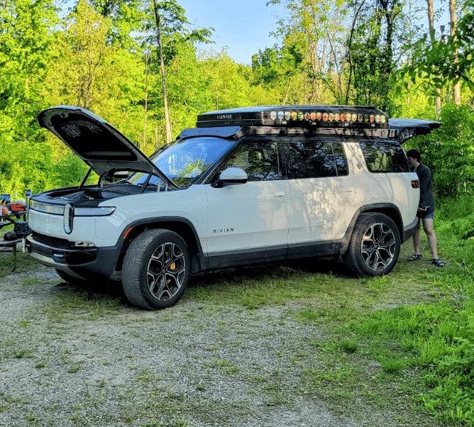 Rivian R1T R1S NY to Vermont camping trip with Prinsu Rack + iKamper 1717081035322-d