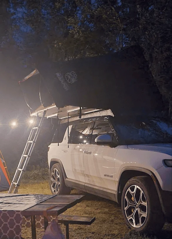 Rivian R1T R1S NY to Vermont camping trip with Prinsu Rack + iKamper 1717081199605-93