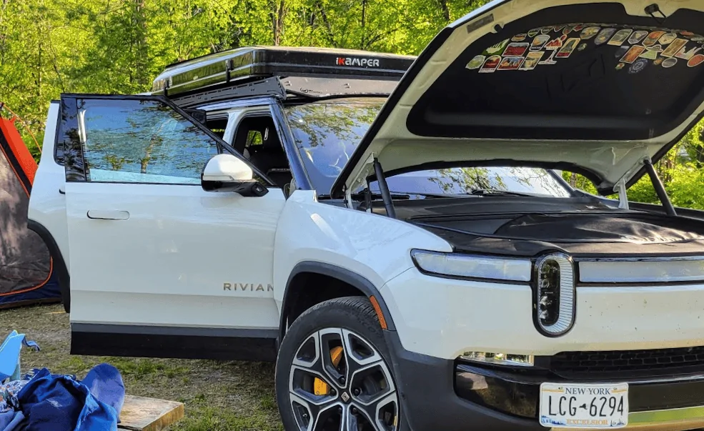 Rivian R1T R1S NY to Vermont camping trip with Prinsu Rack + iKamper 1717081360785-tk
