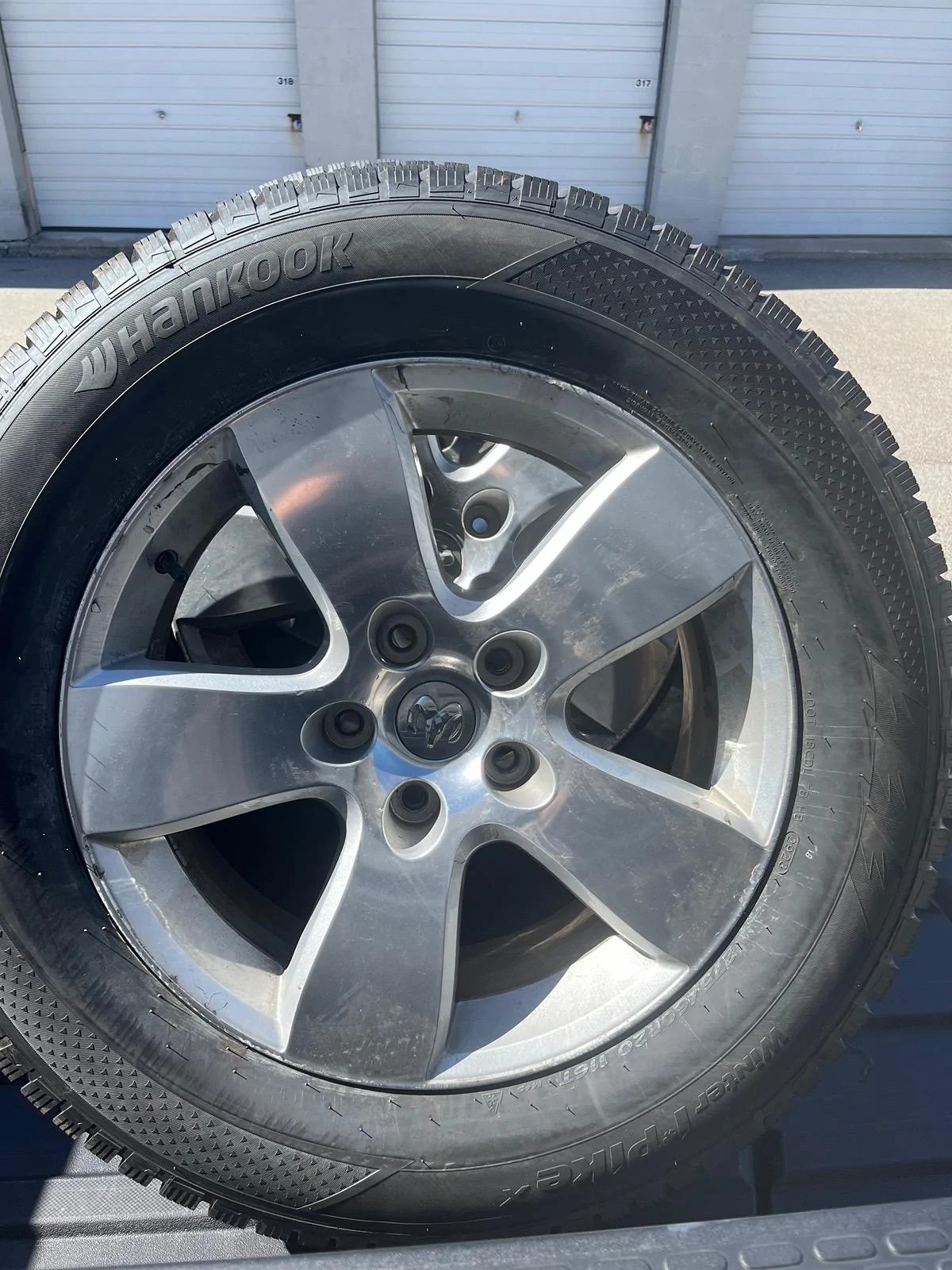 Rivian R1T R1S Dodge 2363 wheels with Winter Tires IMG_1766