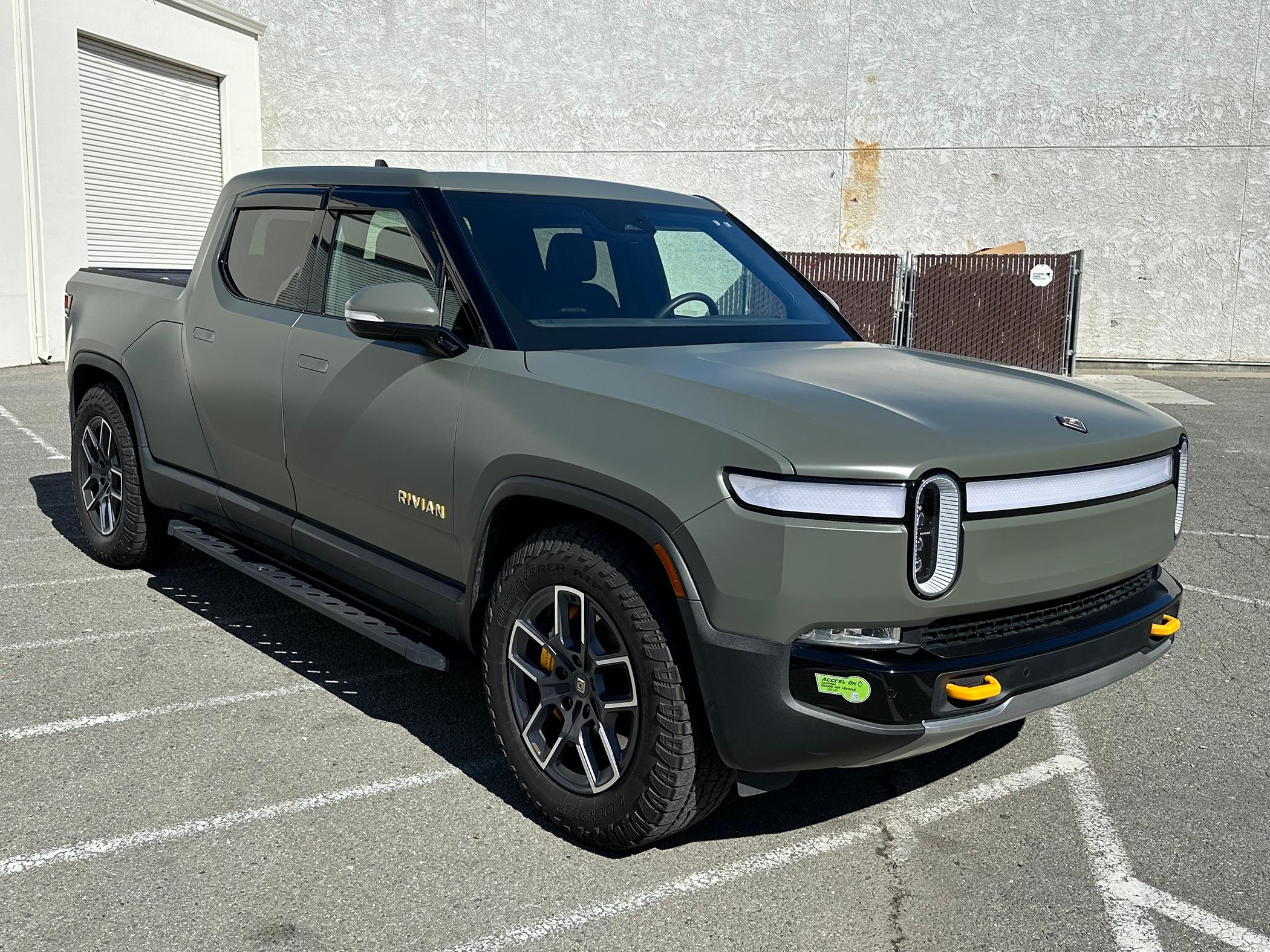 Rivian R1T R1S Folks that did matte/stealth/satin PPF, any regrets, lessons? IMG_7298