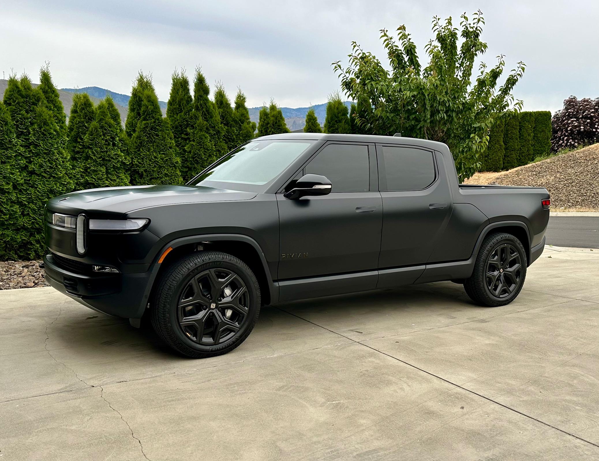 Rivian R1T R1S Folks that did matte/stealth/satin PPF, any regrets, lessons? IMG_4871