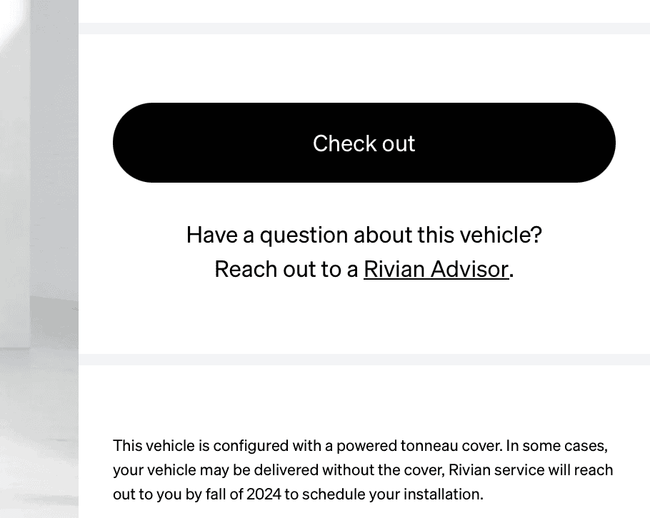 Rivian R1T R1S Powered tonneau at delivery Screenshot 2024-06-02 at 7.55.23 AM