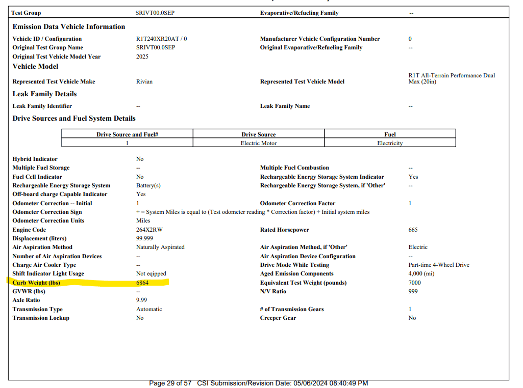 Rivian R1T R1S EPA Filling for additional 2025 models (R1 Refresh) -- Dual Max, All-Terrain Dual Max, Performance Dual Max, and All-Terrain Performance Dual Max 1717430593704-ha