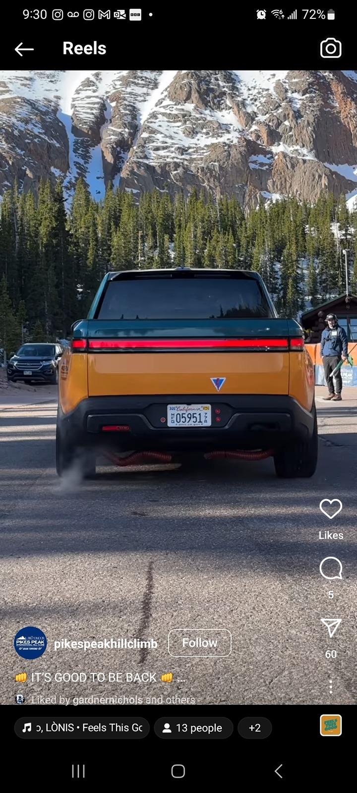 Rivian R1T R1S Pikes Peak R1T Refresh / Facelift Model Spotted! Screenshot_20240603_093008_Instagram