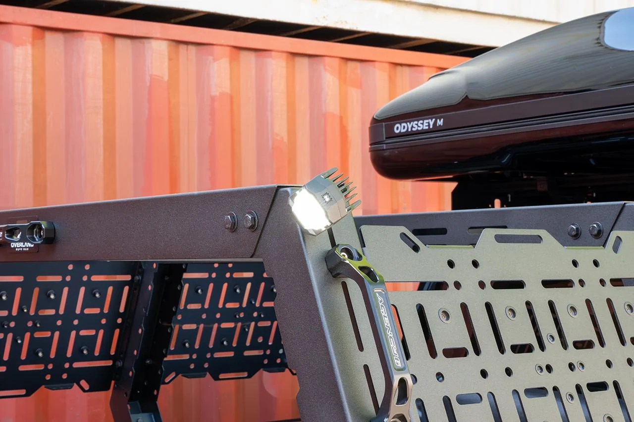 Rivian R1T R1S Let there be light!  LED Pod Lights for Bed Racks / Roof Racks / Camp Site - EV Sportline Kits Rivian-R1T-Morimoto-1-Banger-Roof-Rack-Camp-Light-1