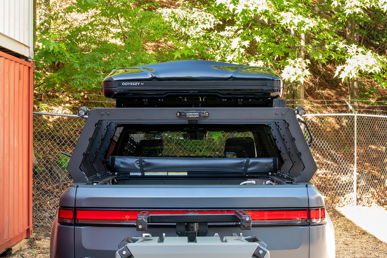 Rivian R1T R1S Let there be light!  LED Pod Lights for Bed Racks / Roof Racks / Camp Site - EV Sportline Kits Rivian-R1T-Morimoto-1-Banger-Roof-Rack-Camp-Light-3