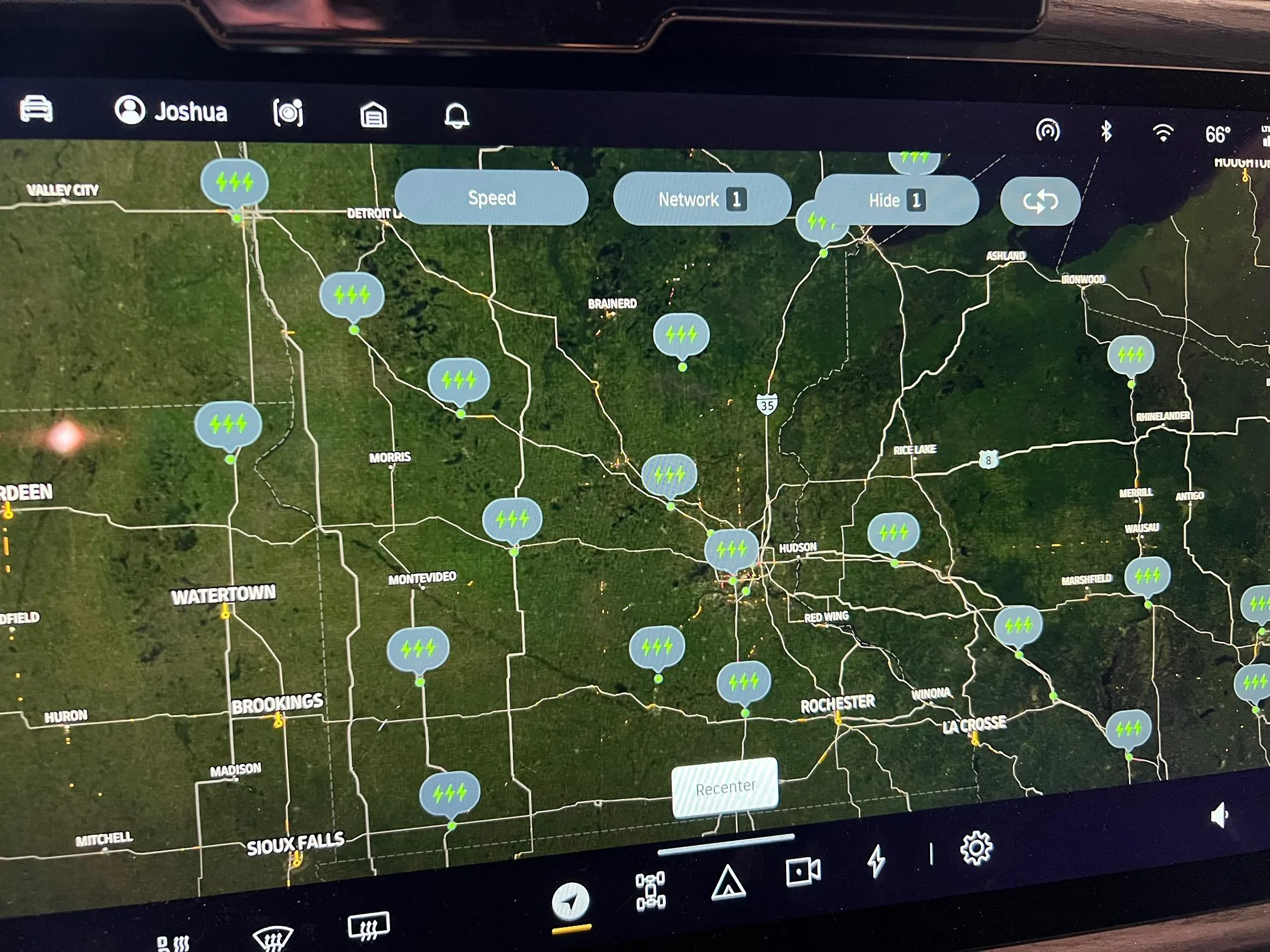 Rivian R1T R1S Preconditioning navigating to non-mapped Tesla SC. IMG_5786
