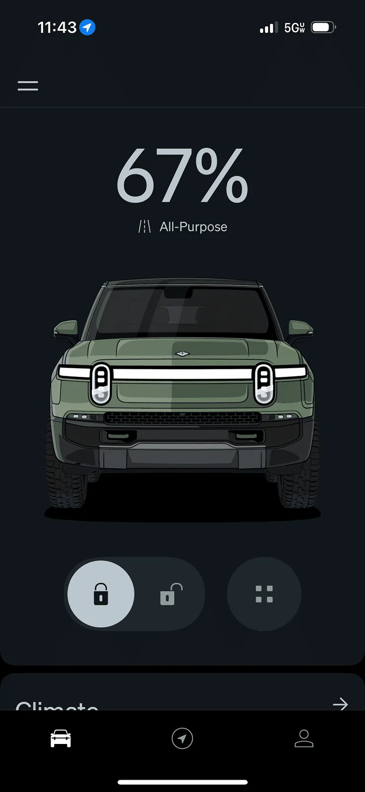 Rivian R1T R1S New graphics language in the app IMG_8894