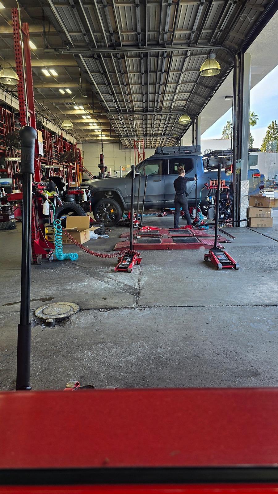 Rivian R1T R1S PSA about using Discount Tire - watch them like a hawk 20240513_171651