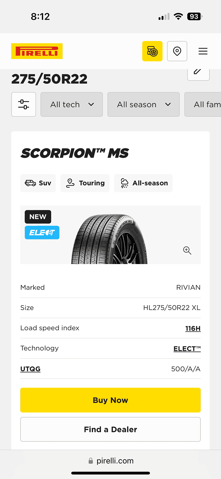Rivian R1T R1S 22" Sport vs 22" Range - Exact same range 1717935225551-s7