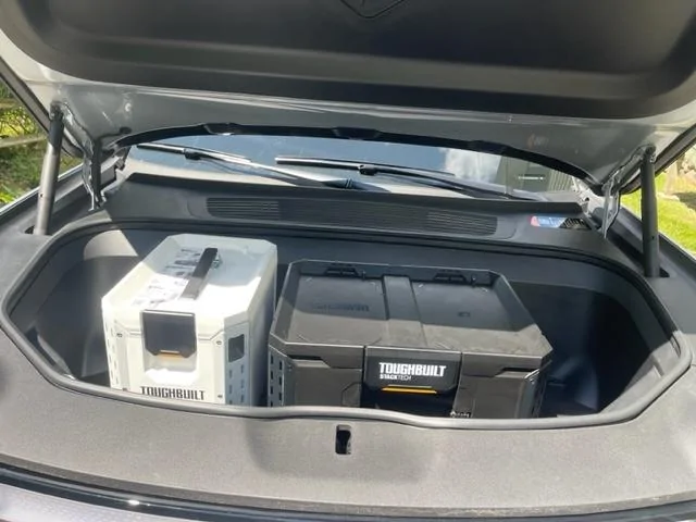 Rivian R1T R1S Toughbuilt (Lowe’s) StackTech = Frunk & Bed Storage Solution for R1T / R1S IMG_7941