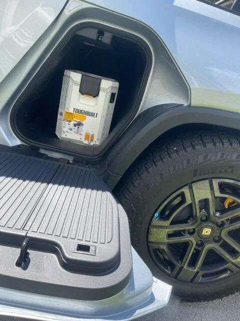 Rivian R1T R1S Toughbuilt (Lowe’s) StackTech = Frunk & Bed Storage Solution for R1T / R1S IMG_7939