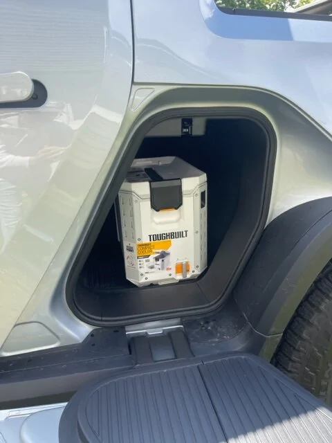 Rivian R1T R1S Toughbuilt (Lowe’s) StackTech = Frunk & Bed Storage Solution for R1T / R1S IMG_7938