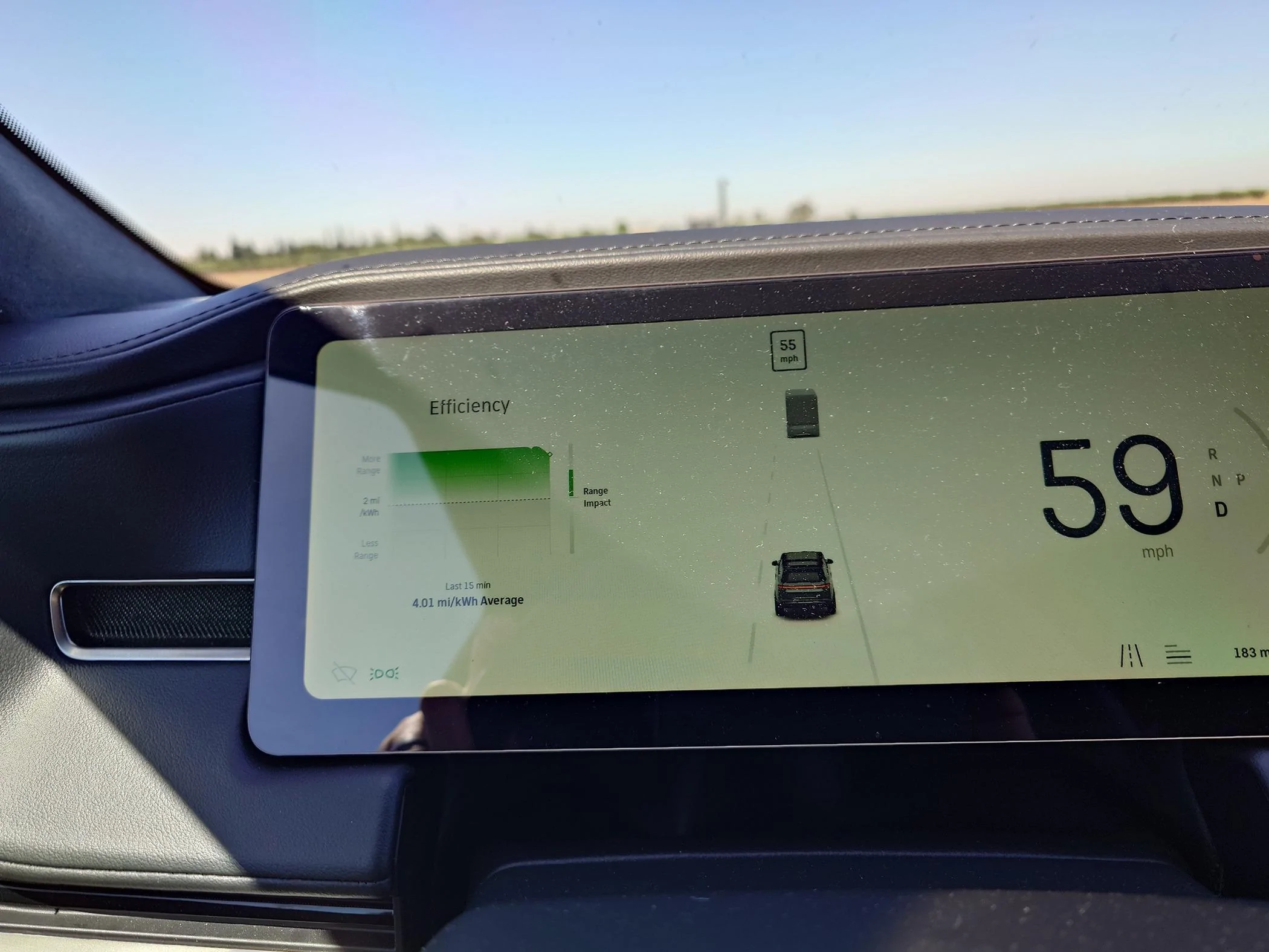 Rivian R1T R1S Share your efficiency 20240607_103714