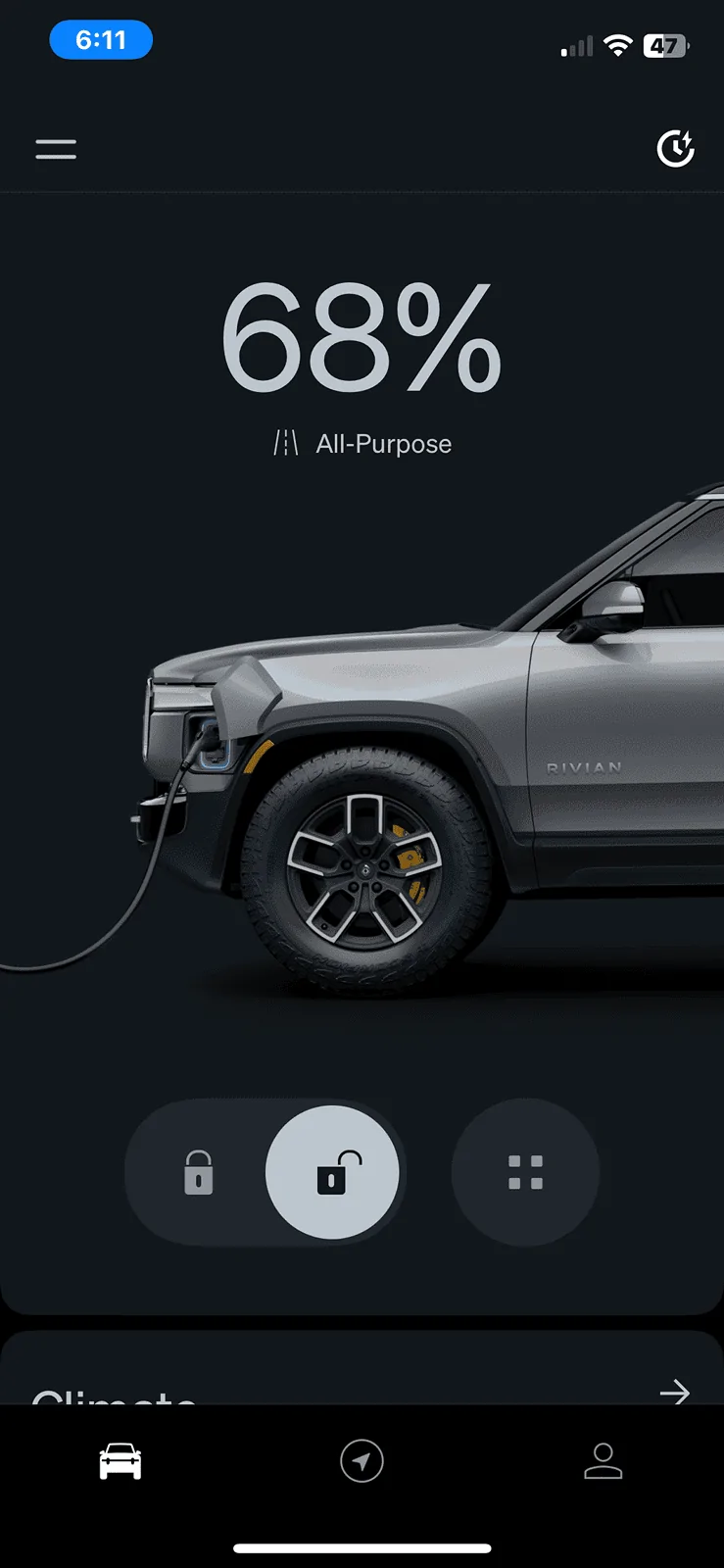 Rivian R1T R1S iOS app v2.10.0 just dropped chargin app imag