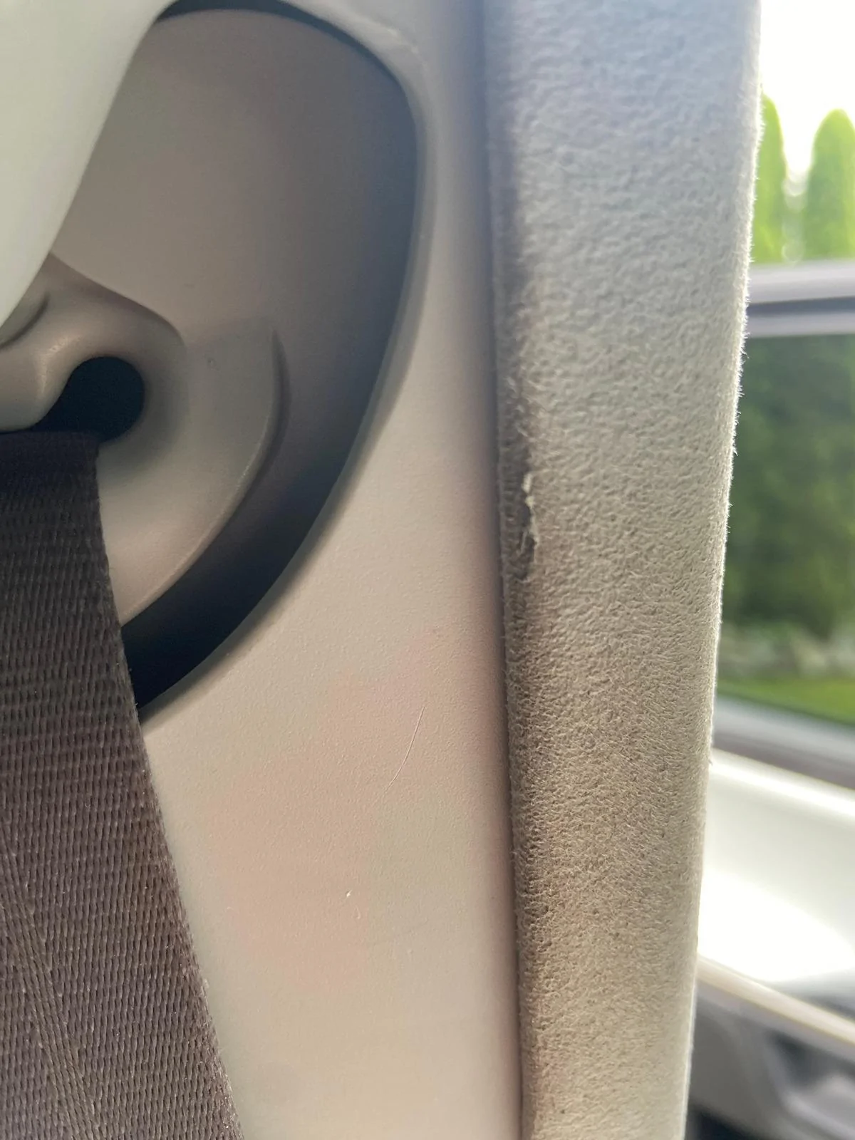 Rivian R1T R1S Suede interior wearing down IMG_7350