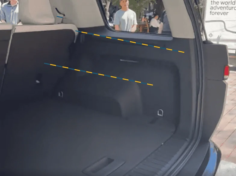 Rivian R1T R1S Anyone with better ideas on R2 cargo depth? 1718317192295-11