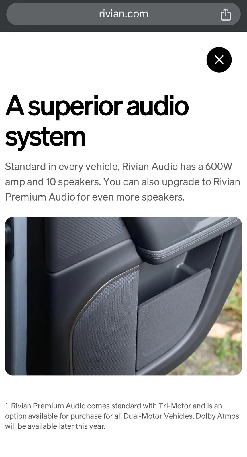 Rivian R1T R1S Premium audio upgrade worth it? IMG_0077