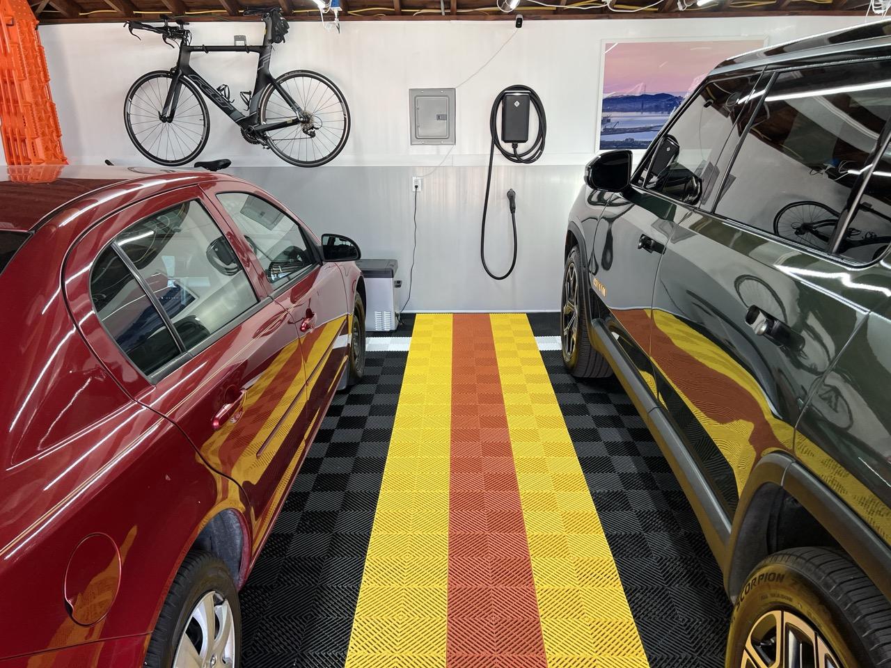 Rivian R1T R1S Show off your Level 2 Home Charger installs here summer colors