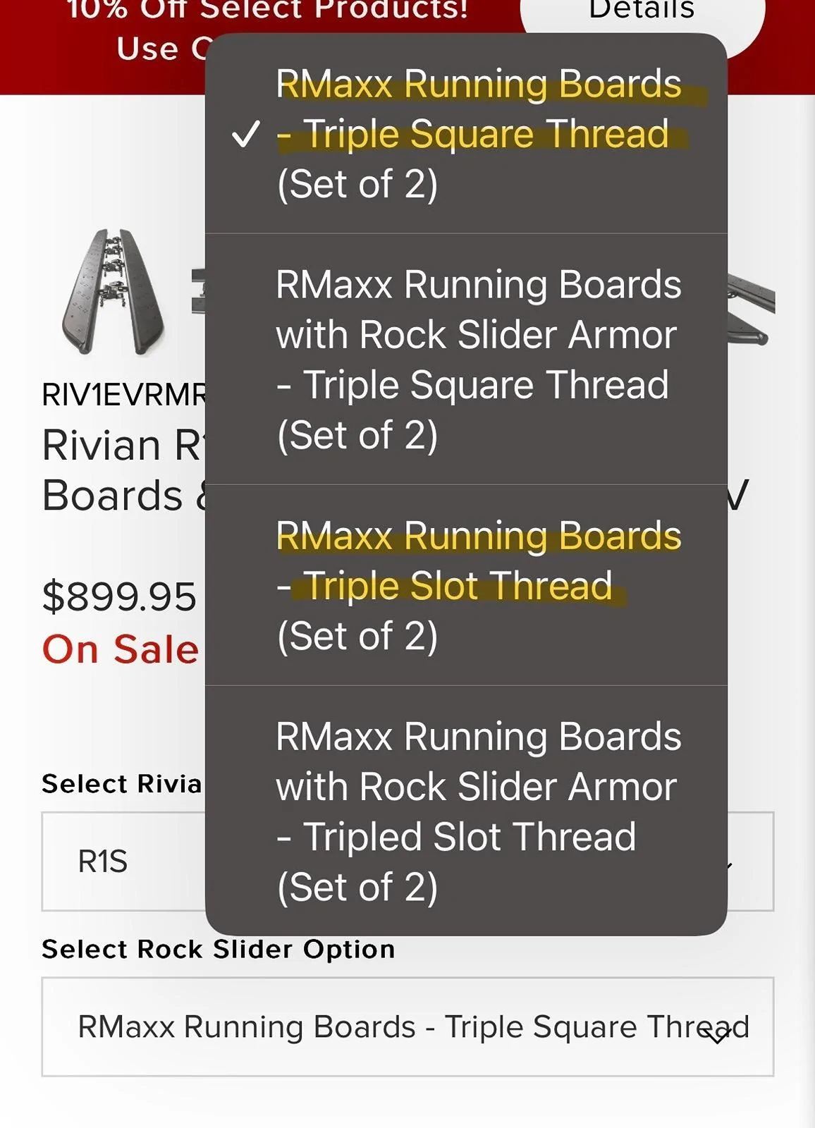 Rivian R1T R1S EV Sports line Running Boards - question for owners IMG_2153