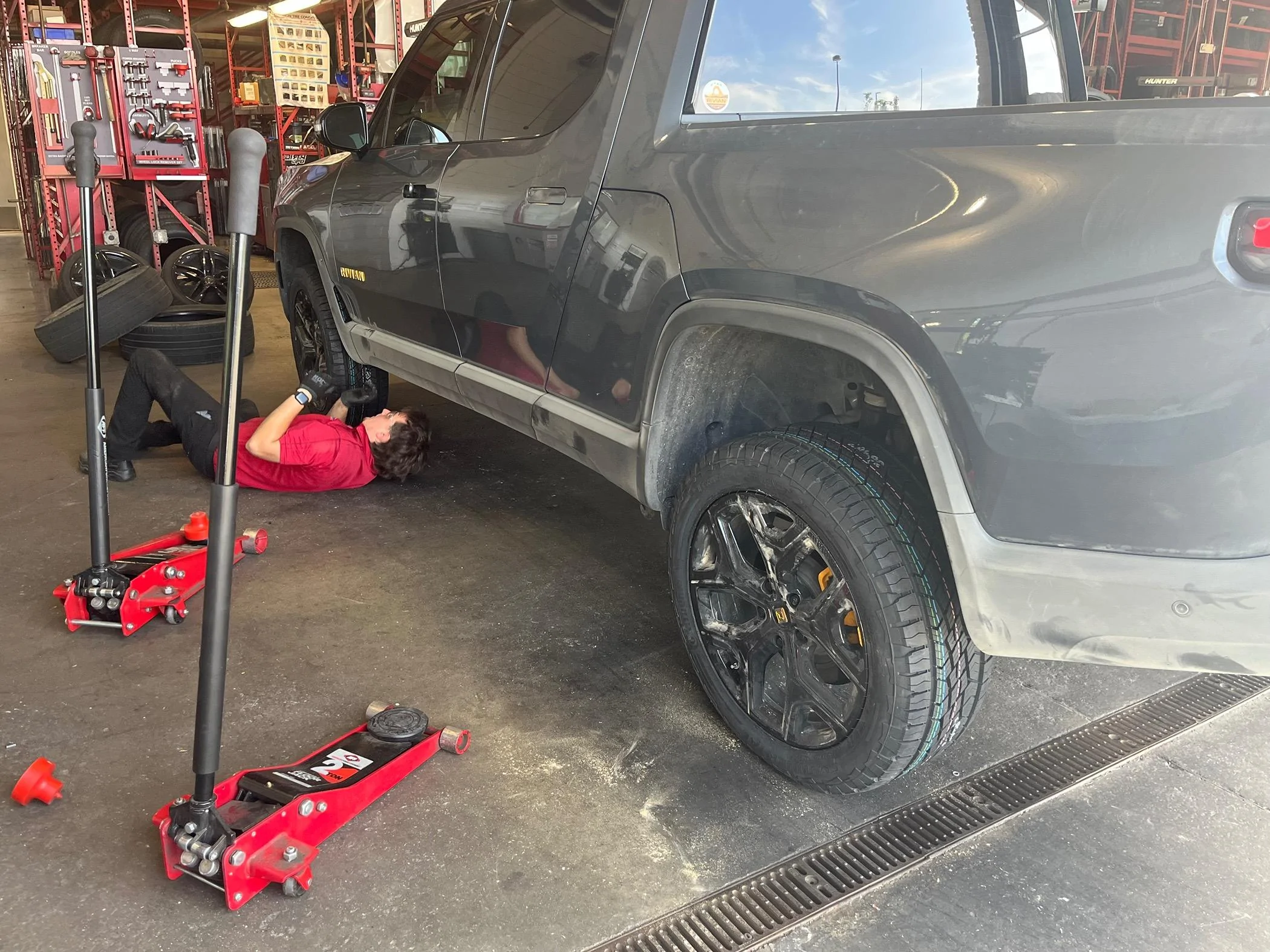 Rivian R1T R1S New Tires (Continental Terrain Contact A/T) and Discount Tire in Sandy Utah experience. IMG_5497