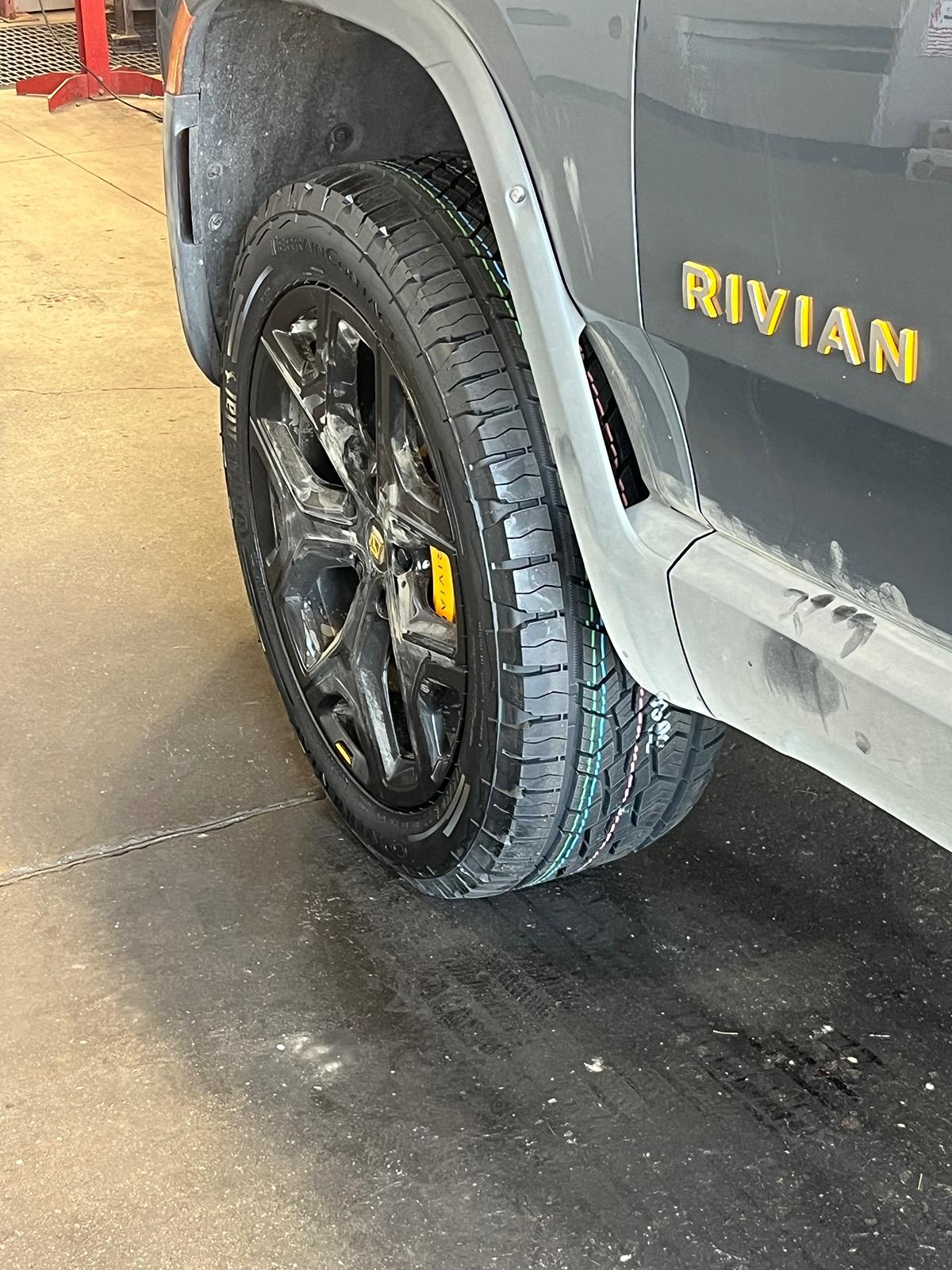 Rivian R1T R1S New Tires (Continental Terrain Contact A/T) and Discount Tire in Sandy Utah experience. IMG_5501