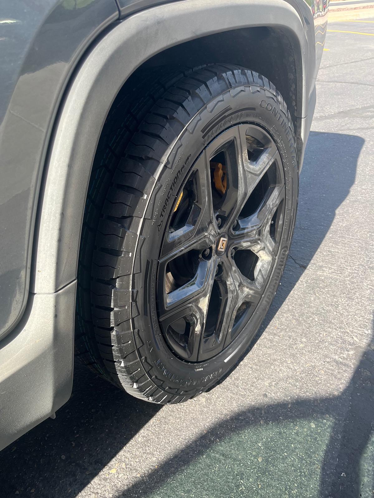 Rivian R1T R1S New Tires (Continental Terrain Contact A/T) and Discount Tire in Sandy Utah experience. IMG_5502