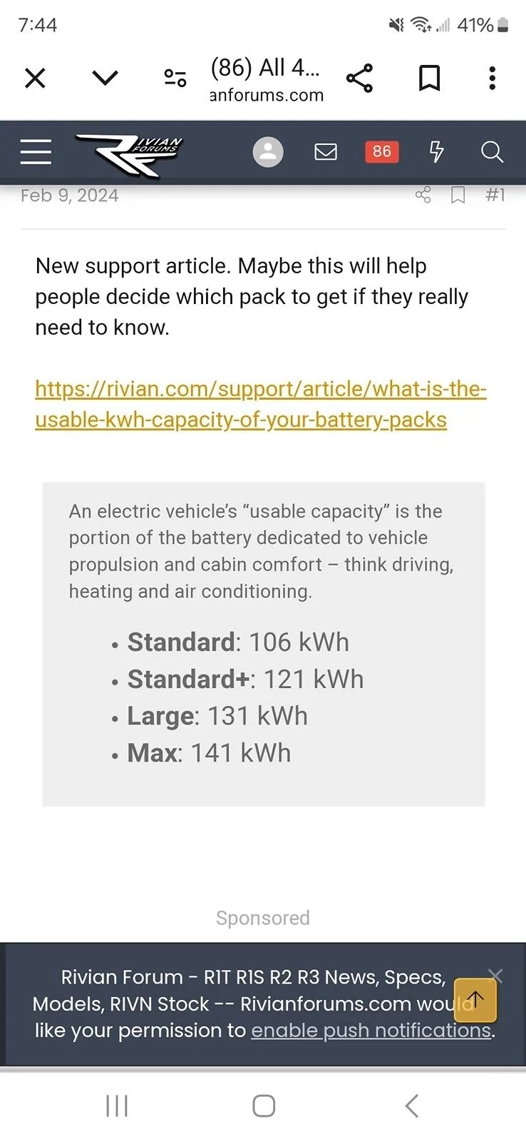 Rivian R1T R1S Battery Pack Sizes: How did the efficiency between the Gen 1 and Gen 2 change so much? Screenshot_20240616_074438_Chrom