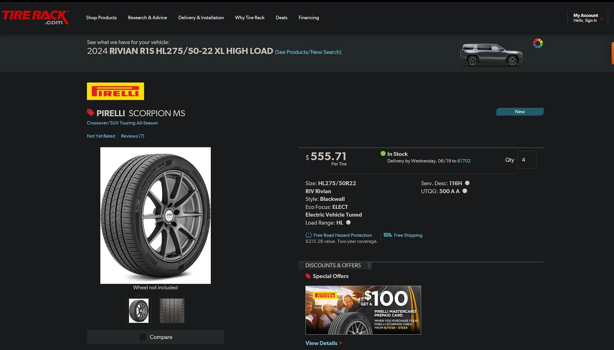 Rivian R1T R1S 22" Range Wheels on 2nd Gen R1 - With and Without Aero Covers (Photos) 22 Pirelli