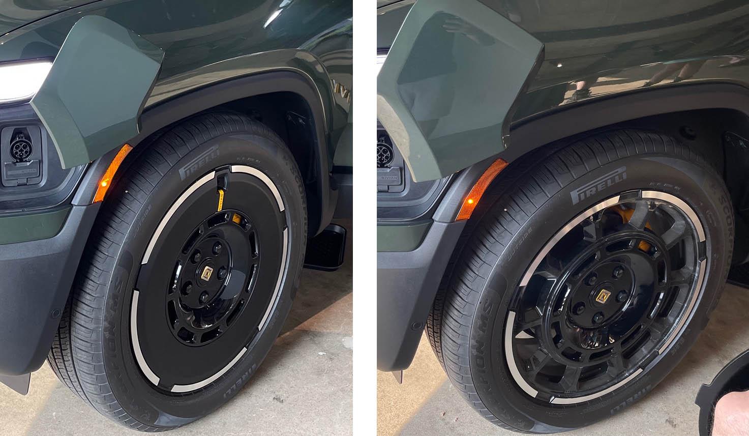 Rivian R1T R1S 22" Range Wheels on 2nd Gen R1 - With and Without Aero Covers (Photos) 22%22 Range Wheels 2nd Gen R1 With and Without Aero Covers