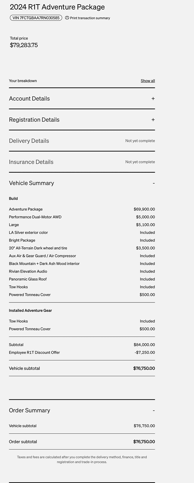 Rivian R1T R1S How do you calculate MF/interest rate Screenshot 2024-06-18 at 2.48.25 PM