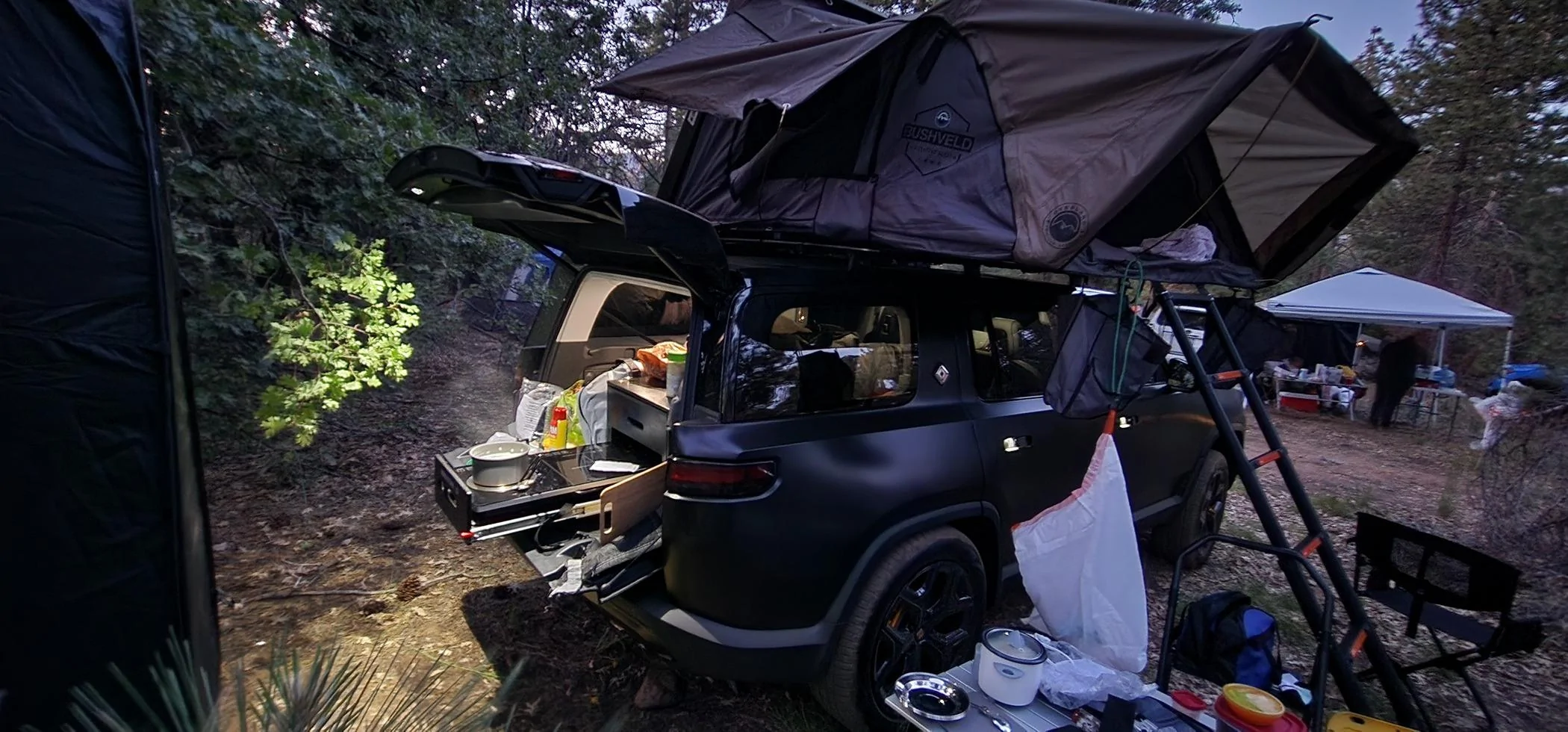 Rivian R1T R1S Recommendations for 4 person RTT 20230623_202159