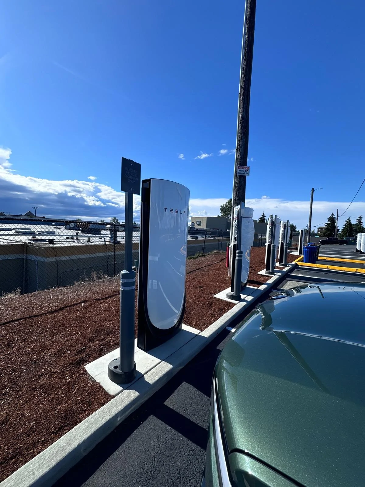Rivian R1T R1S Tesla v4 Chargers in Tacoma WA IMG_2721