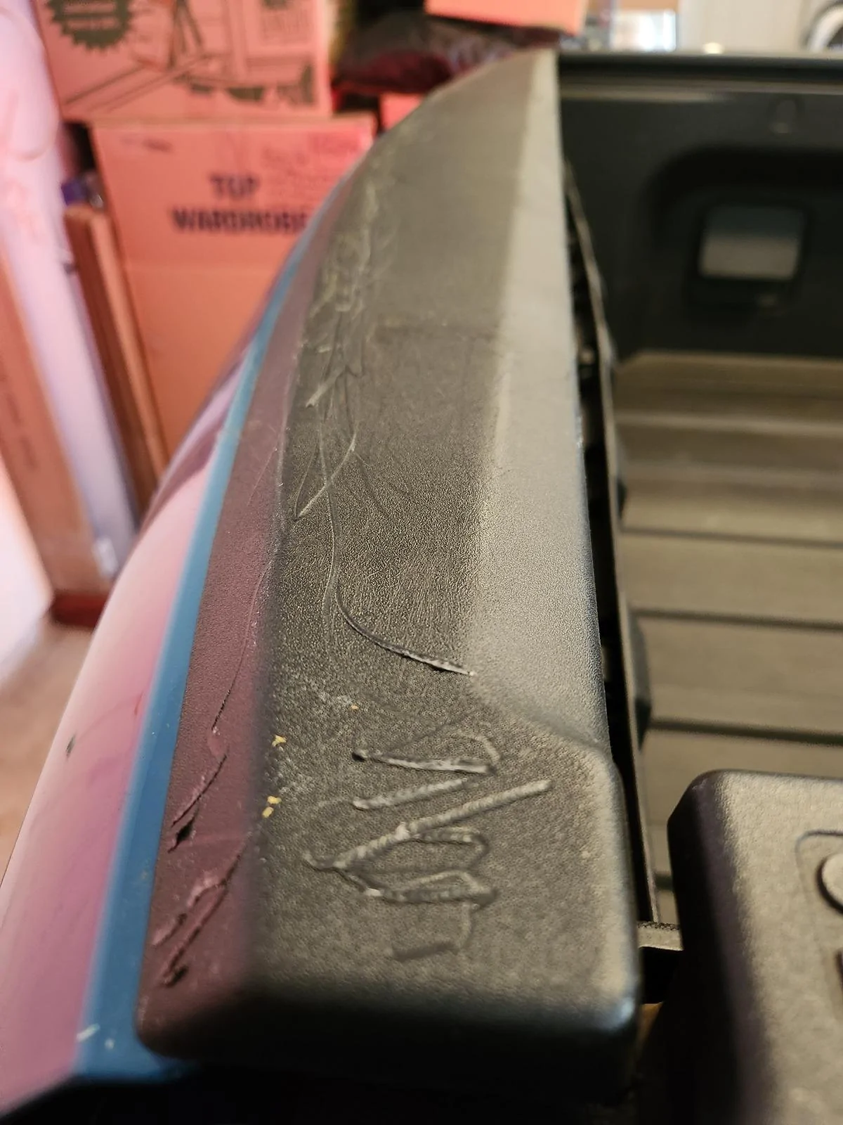 Rivian R1T R1S A horse tried to eat my truck! Pictures of the body damage + Gear Guard video 20240619_181453