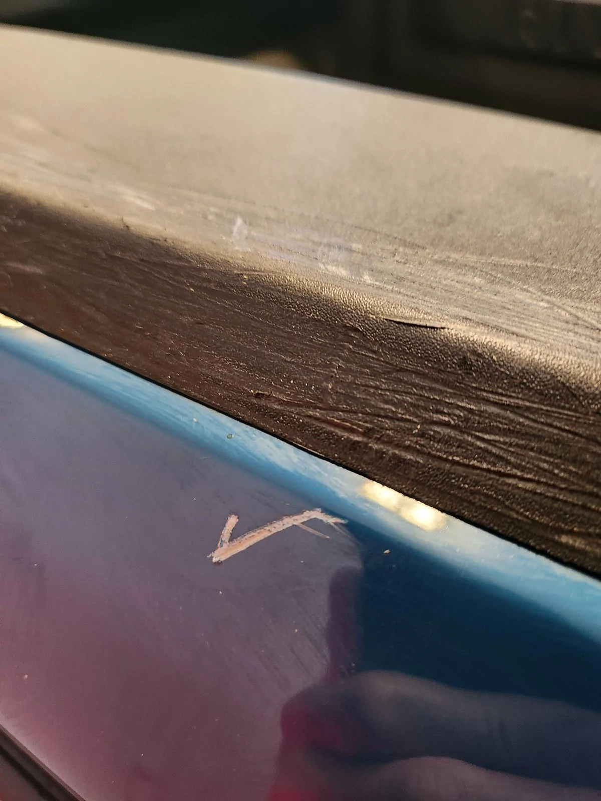 Rivian R1T R1S A horse tried to eat my truck! Pictures of the body damage + Gear Guard video 20240619_181505