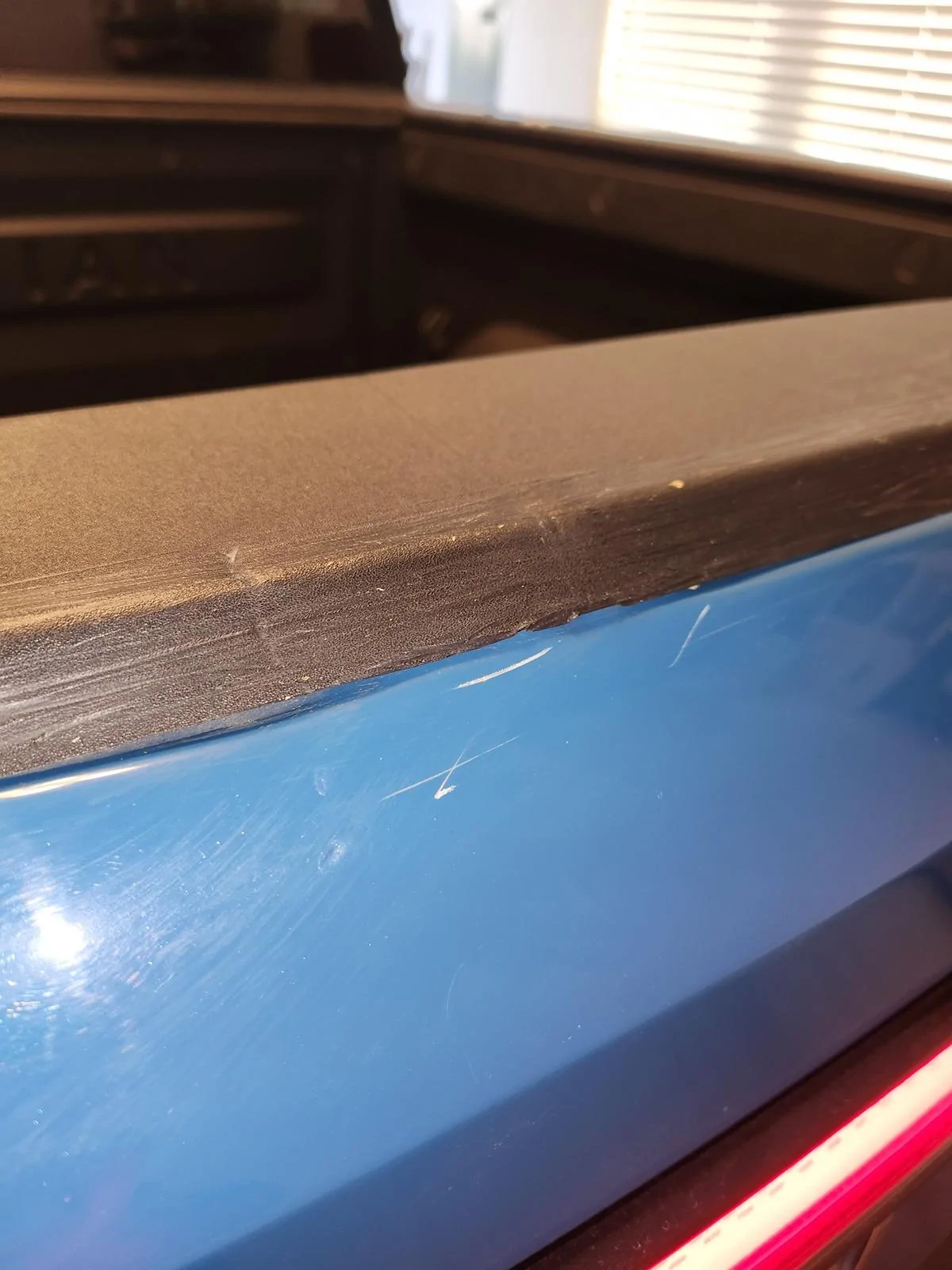 Rivian R1T R1S A horse tried to eat my truck! Pictures of the body damage + Gear Guard video 20240619_181551