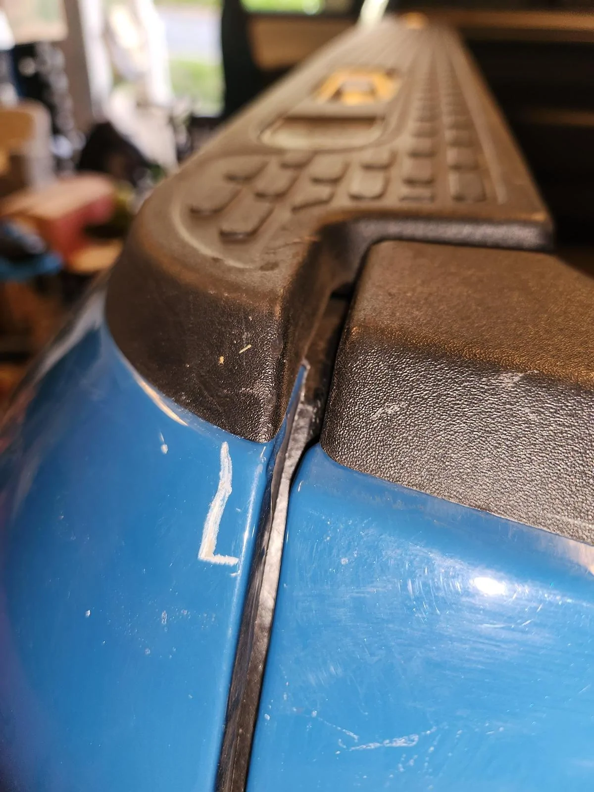Rivian R1T R1S A horse tried to eat my truck! Pictures of the body damage + Gear Guard video 20240619_181607