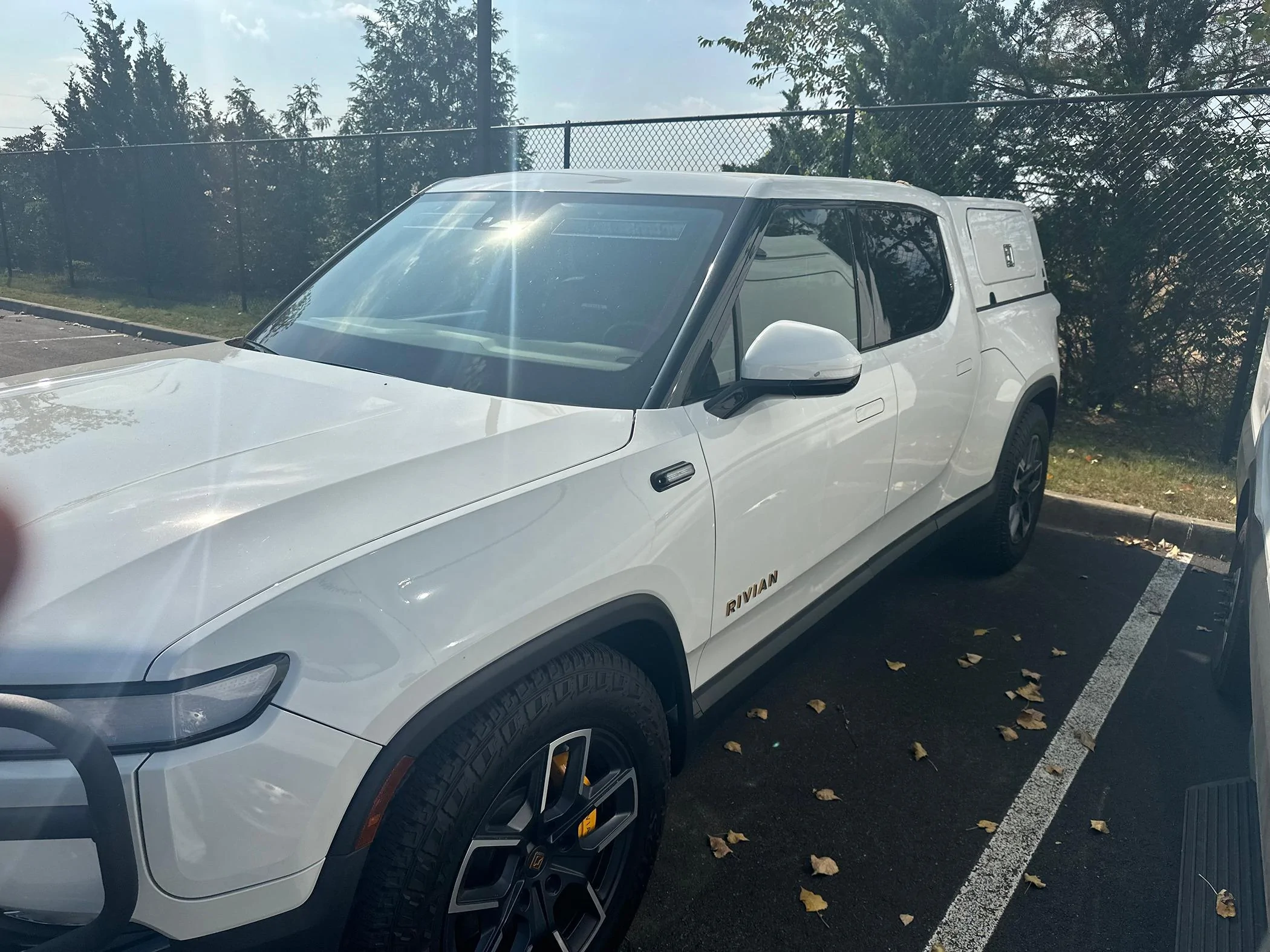 Rivian R1T R1S Leer Bed Cap Topper and Brush Guard spotted on Rivian R1T manufacturer plated vehicle 74041038995__25ECD539-4F0F-4F58-B4F8-DED0A0237A45