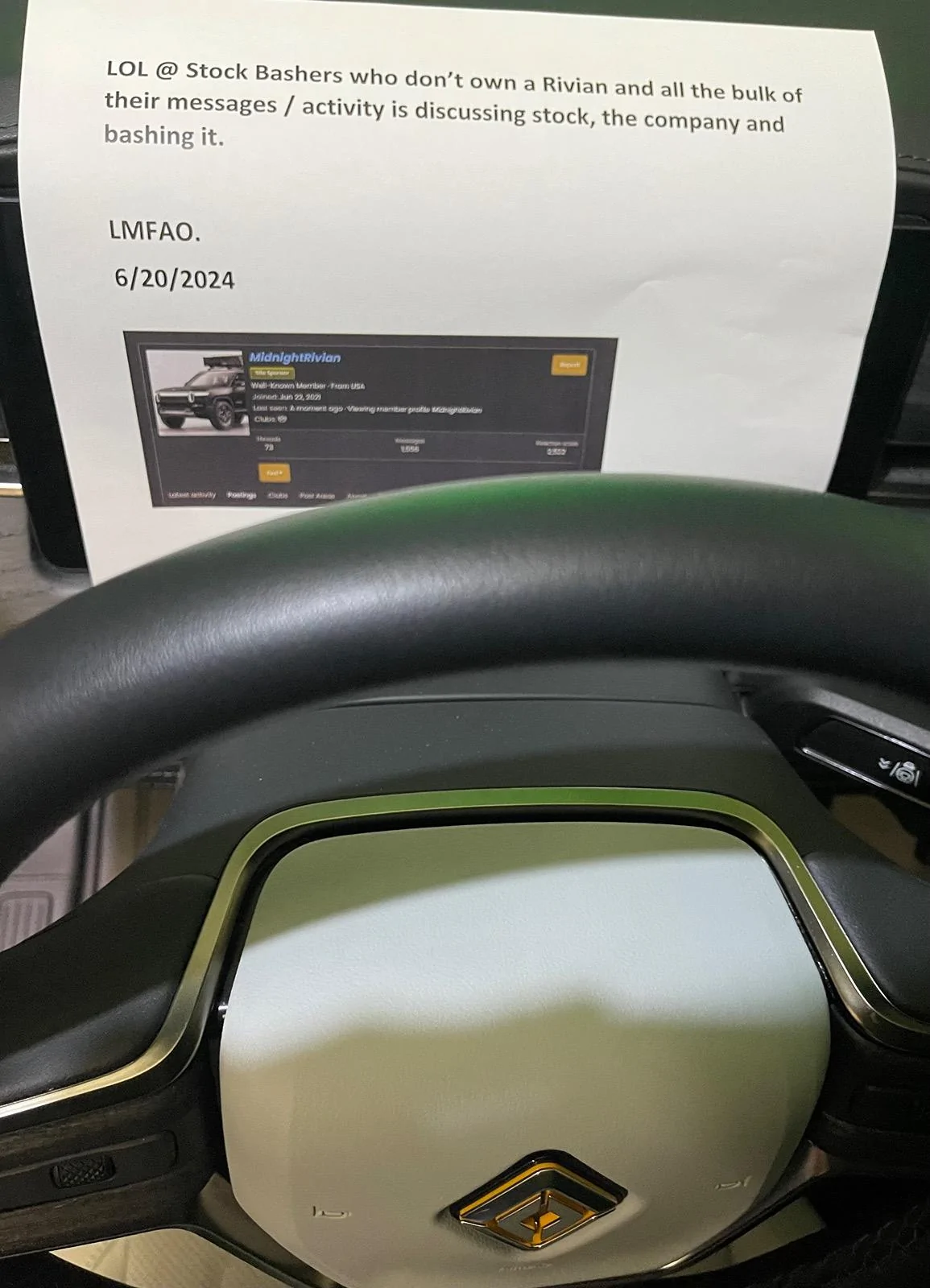 Rivian R1T R1S all EV stock jumped +10% IMG_3515