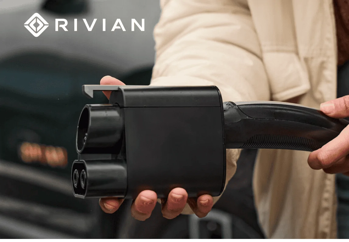 Rivian R1T R1S Tesla Charger adapter shipping out Screenshot 2024-06-20 at 12.44.26 PM
