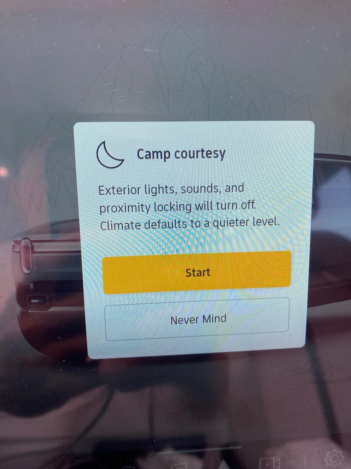 Rivian R1T R1S How to keep hotspot on when leaving vehicle IMG_3188