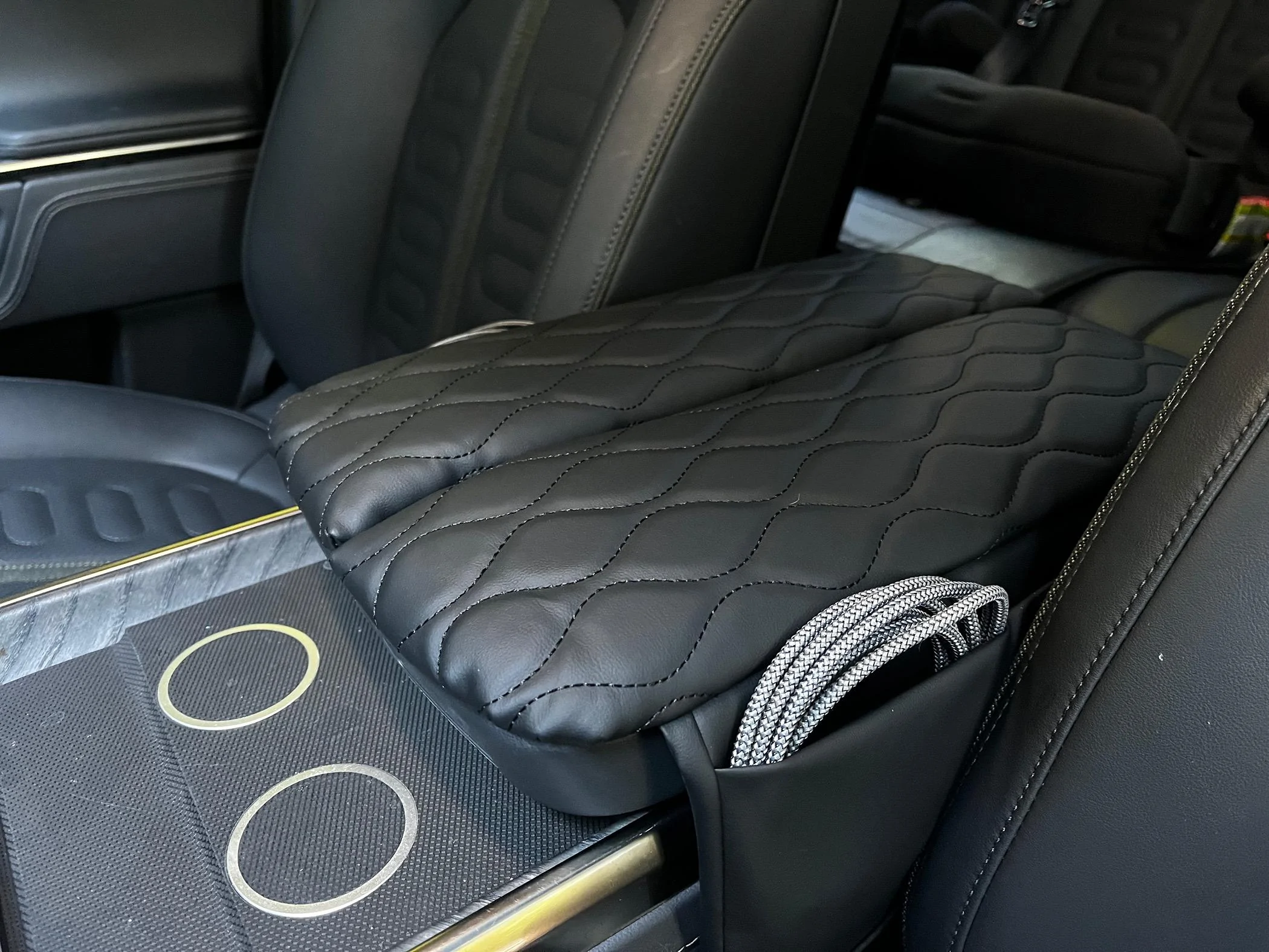 Rivian R1T R1S Arm Rest Protector Pad IMG_2057