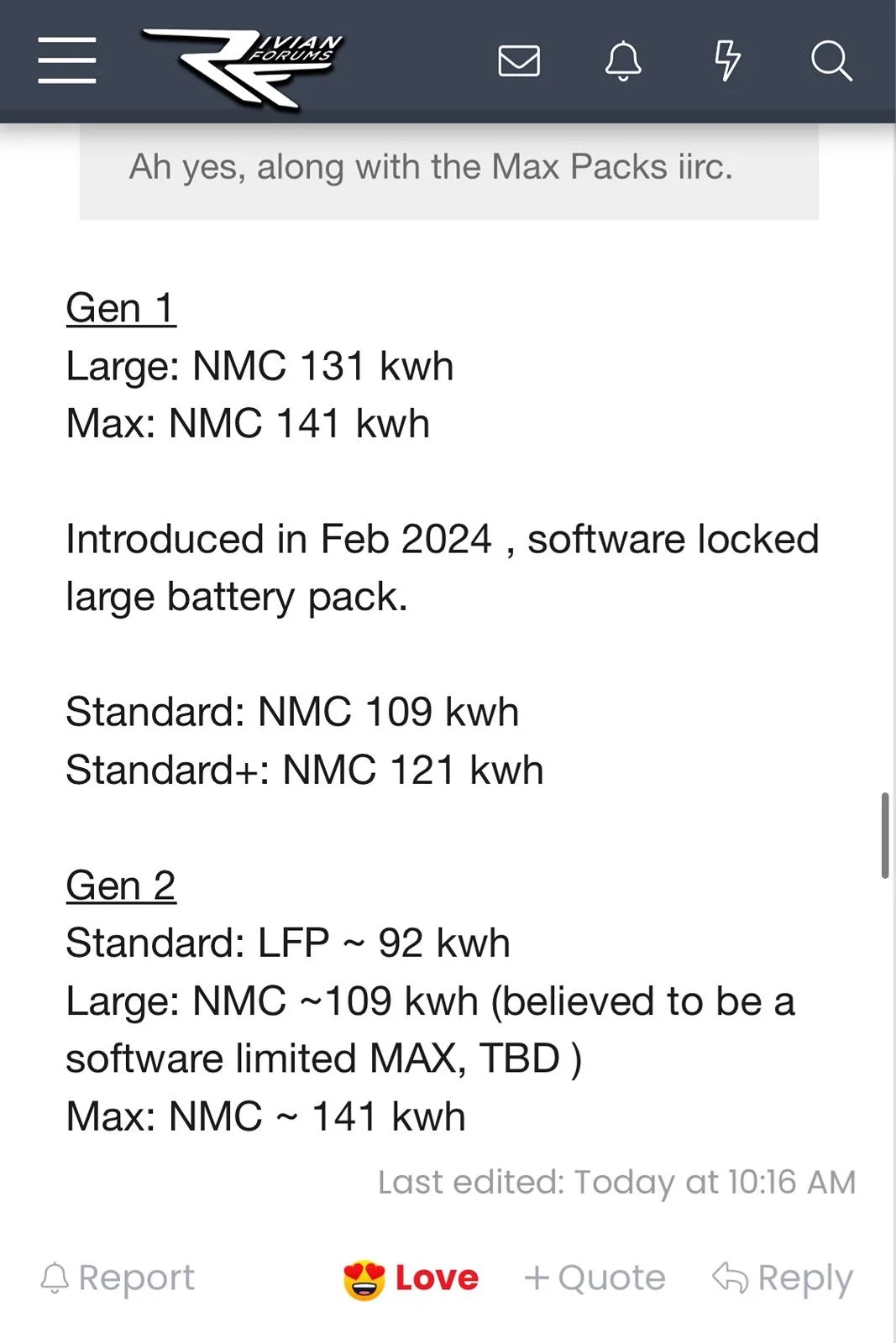 Rivian R1T R1S ? [Battery 101] NMC vs LFP (chemistry, differences, charging habits, reality etc.) ? IMG_6681