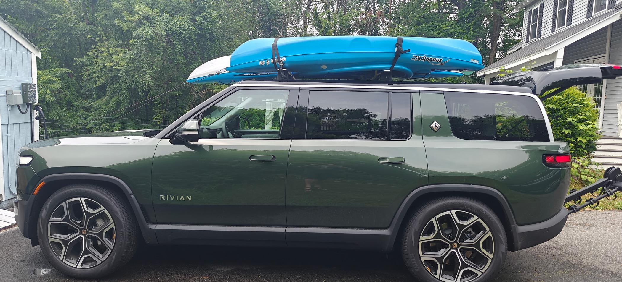 Rivian R1T R1S What are people running for Kayak holders? IMG20240623133241