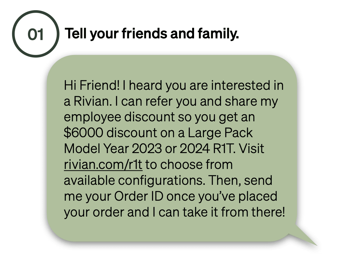 Employee referral discount -- happy to share mine with you | Rivian ...